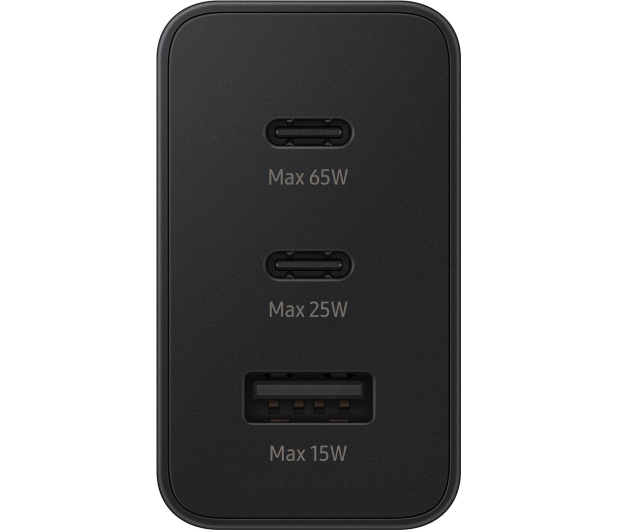 SAMSUNG Ladowarka sieciowa 2xUSB-C 1xUSB 65W EP-TA6530 (bez kabla) czarna - 1048327 - zdjęcie 3